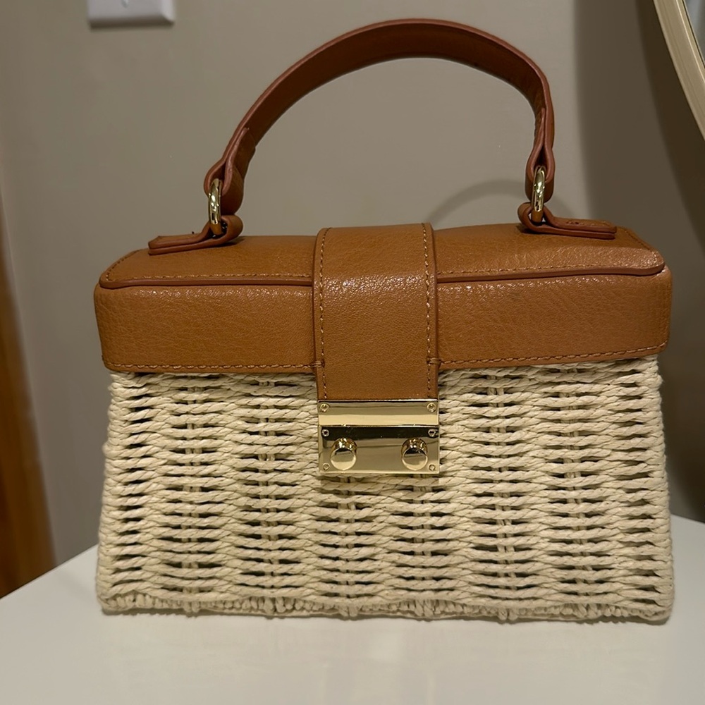 LC Lauren Conrad Wicker Purse